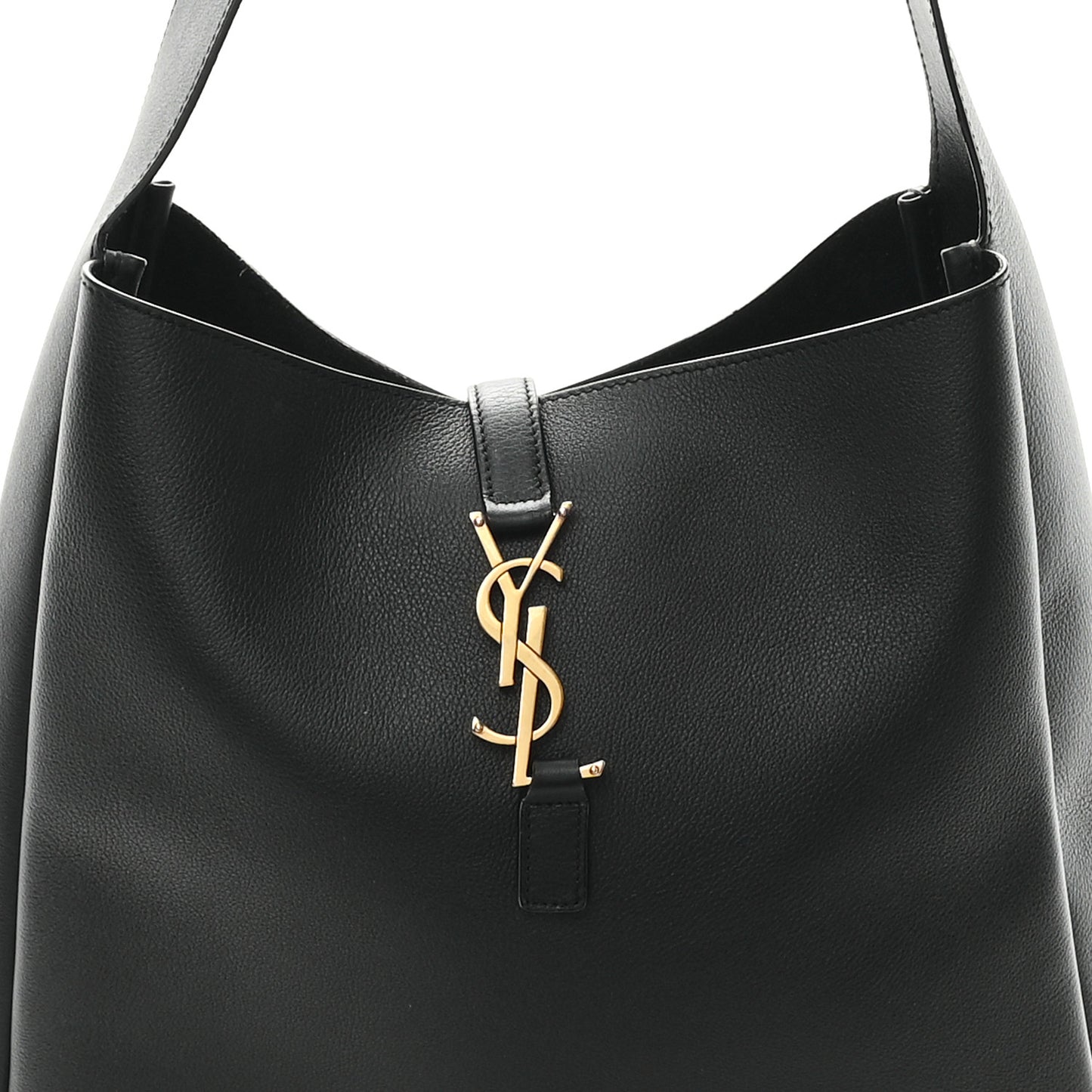 Smooth Calfskin Large Le 5 A 7 Soft Hobo Black