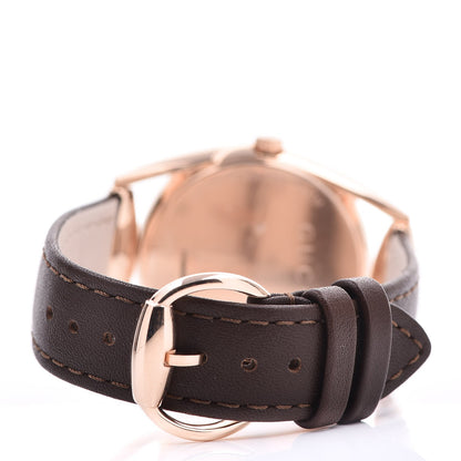 Gucci Stainless Steel Calfskin 34mm Horsebit Quartz Watch Brown 4 of 7