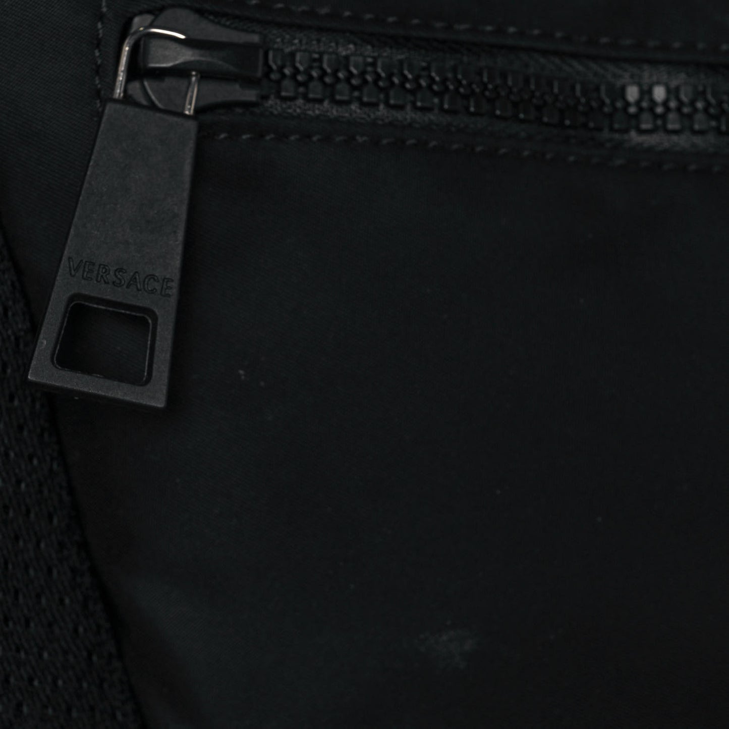 Nylon Palazzo Medusa Belt Bag Black