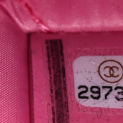 Chanel Caviar Quilted Small Curvy Pouch Cosmetic Case Pink 7 of 10