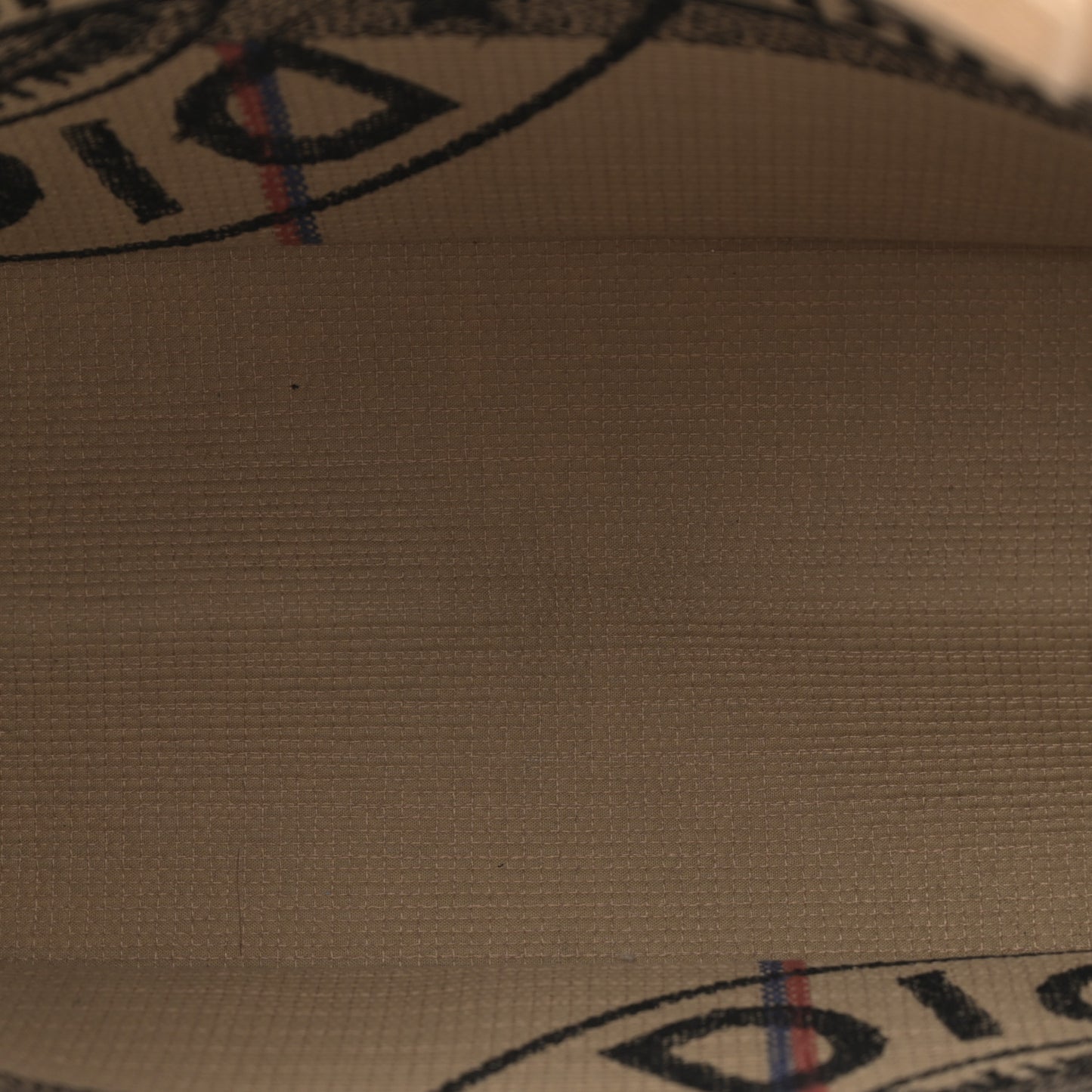 Canvas Jute Embroidered Medium Book Tote Black Beige