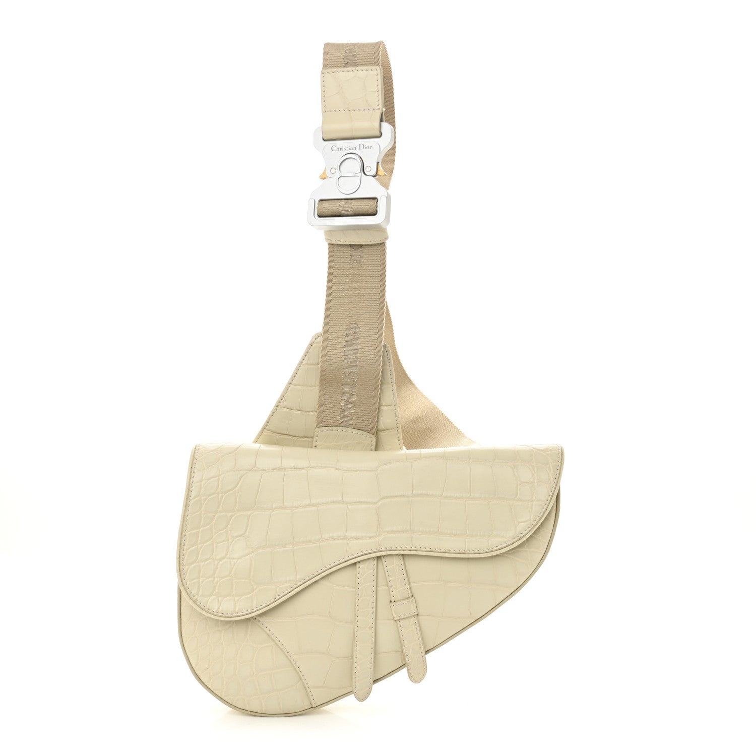 Christian Dior Crocodile Mens Saddle Bag 1 of 12