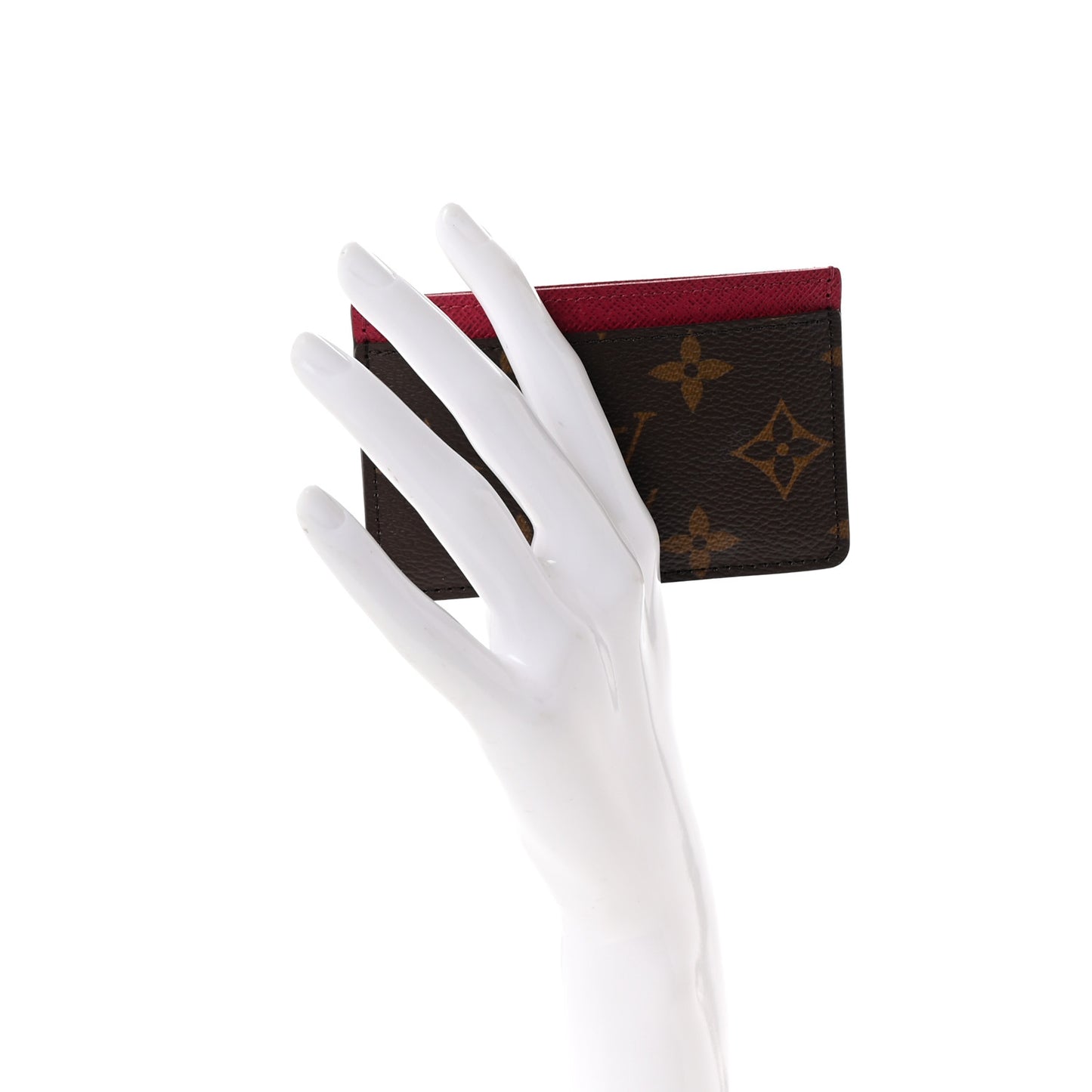 Monogram Card Holder Fuchsia