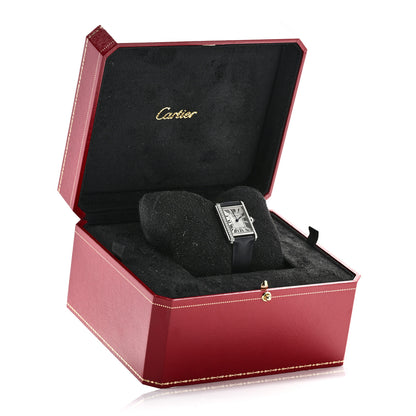 Cartier Stainless Steel Satin Diamond 22mm Must de Cartier Tank Quartz Watch 5 of 5