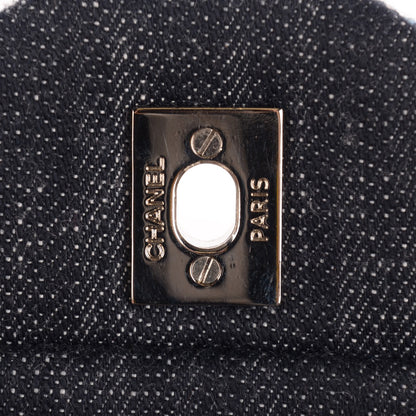 Chanel Denim Tweed Patchwork Medium Single Flap Multicolor 6 of 9