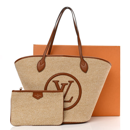 Louis Vuitton Raffia Saint Jacques Tote Caramel 11 of 11