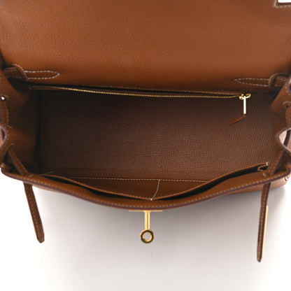 Hermes Togo Kelly Retourne 28 Gold 5 of 12