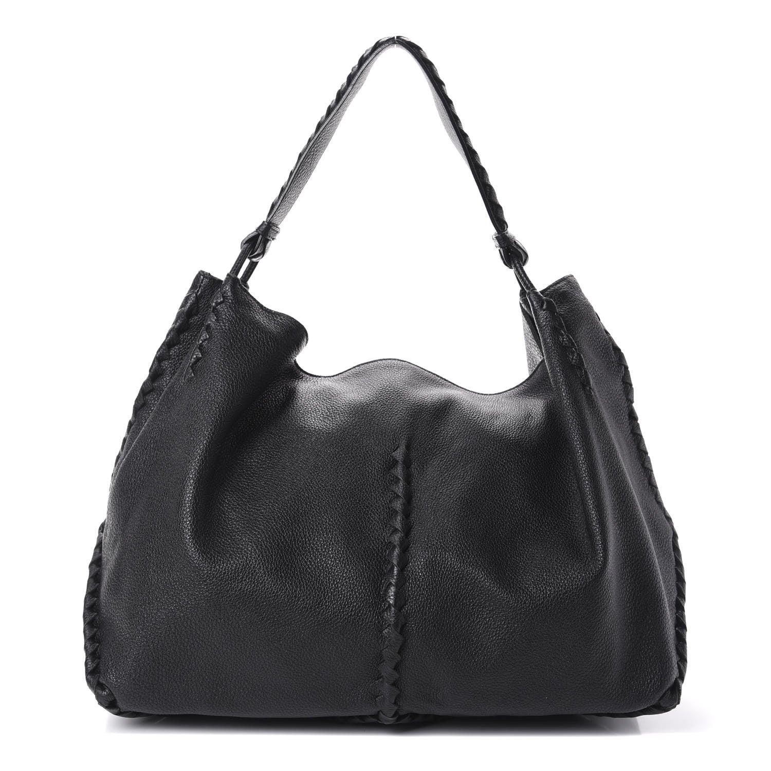 Bottega Veneta Cervo Deerskin Hobo Black 1 of 8