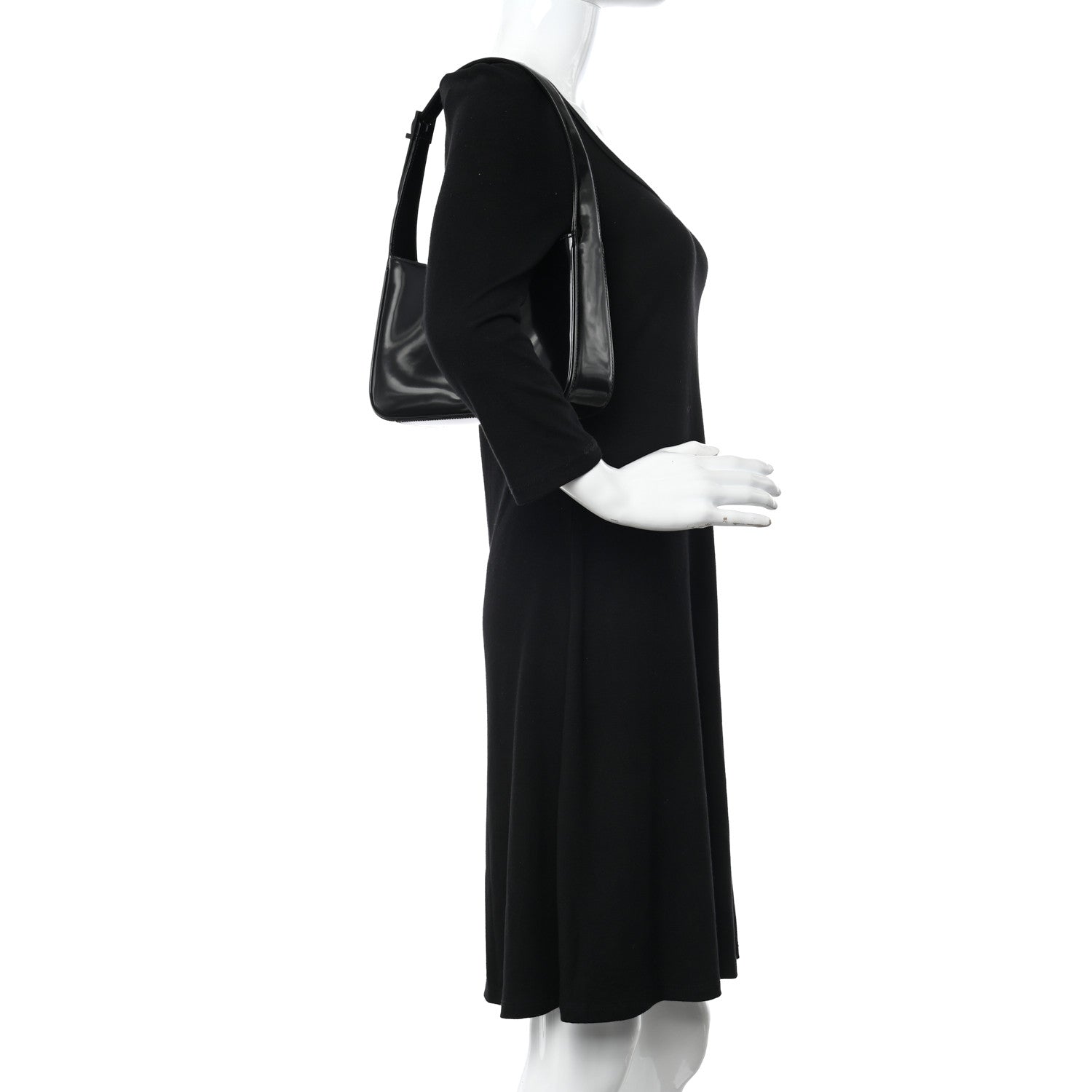 Saint Laurent Patent Le 5 A 7 Hobo Black 2 of 10