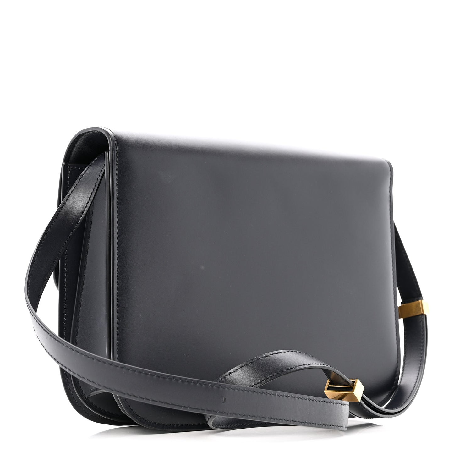 Box Calfskin Medium Classic Box Flap Bag Navy