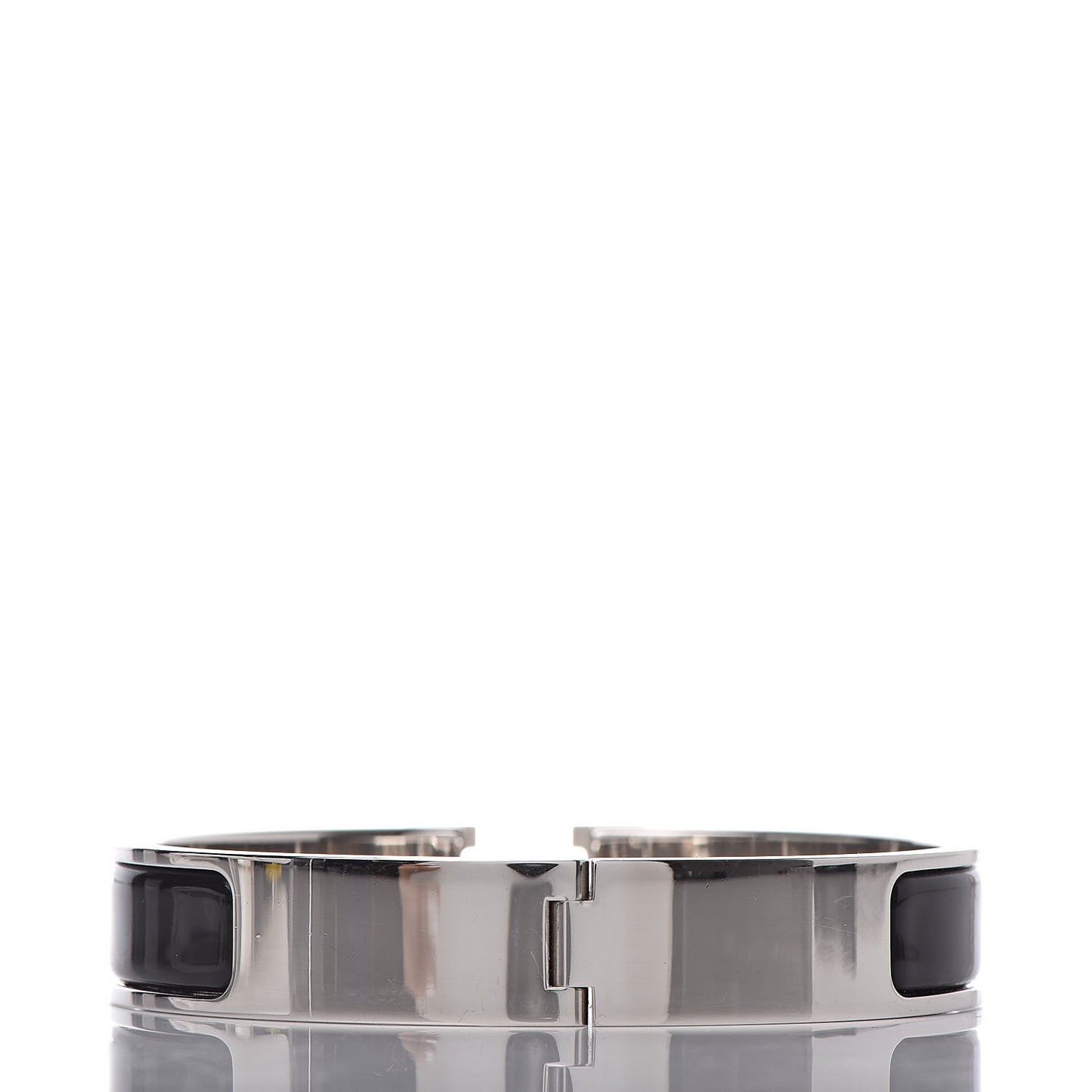 Enamel Narrow Clic Clac H Bracelet GM Black