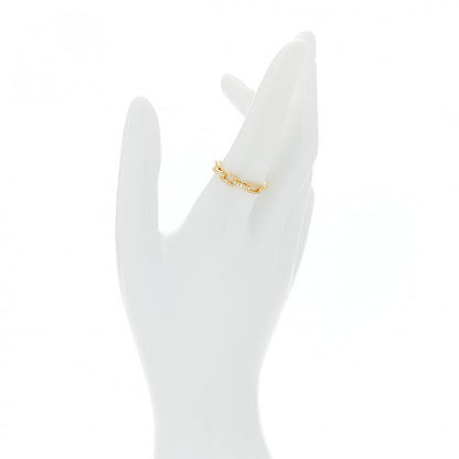 David Yurman 18K Yellow Gold Diamond 4.5mm Stax Single Row Chain Link Ring 57 8 2 of 4