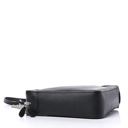Balenciaga Calfskin XS Triangle Chain Duffle Black 3 of 4