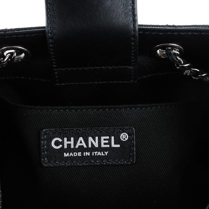 Chanel Caviar Quilted Small CC Bucket Bag Black 6 of 7