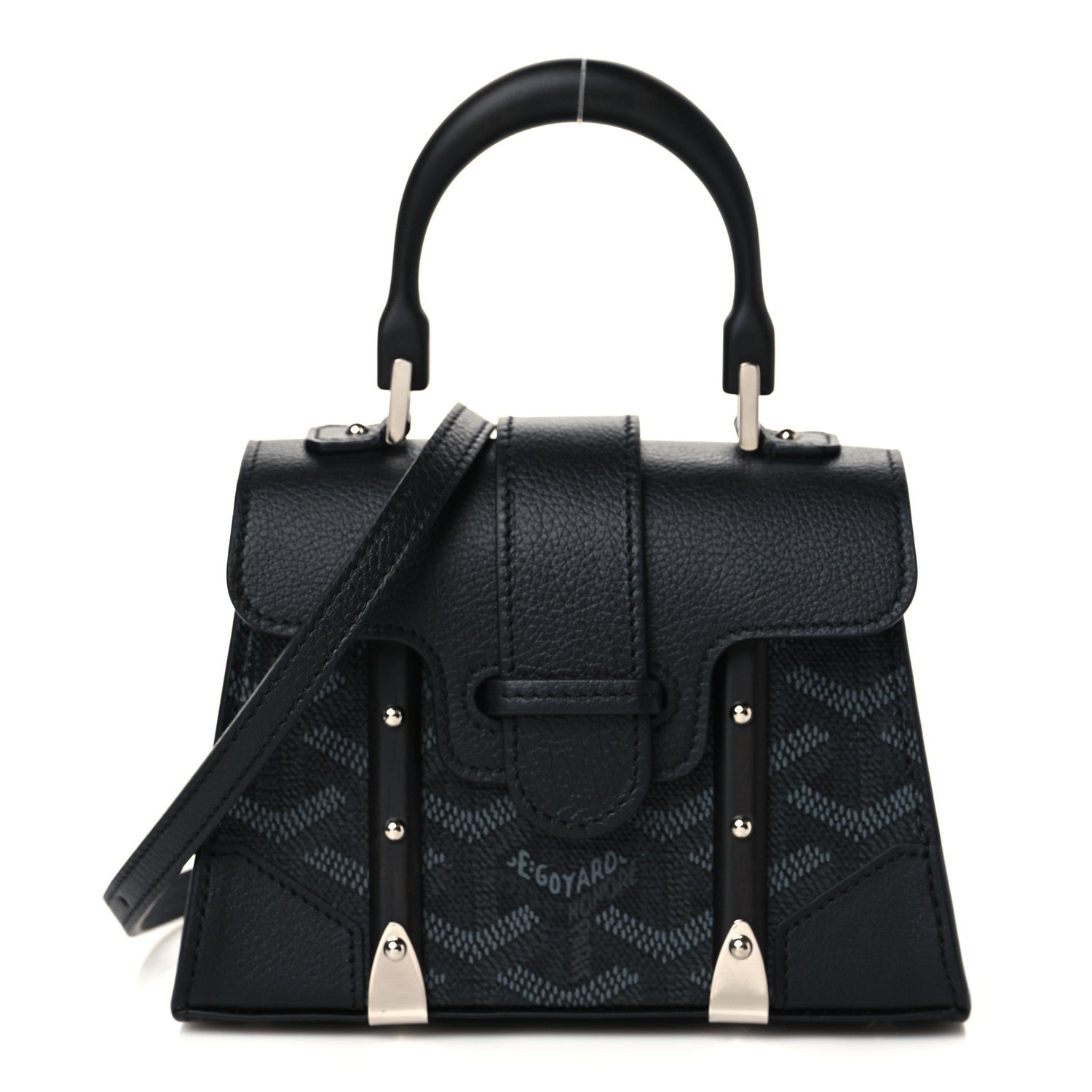 product image of GOYARD Goyardine Structure Nano Saigon Jet Black FASHIONPHILE