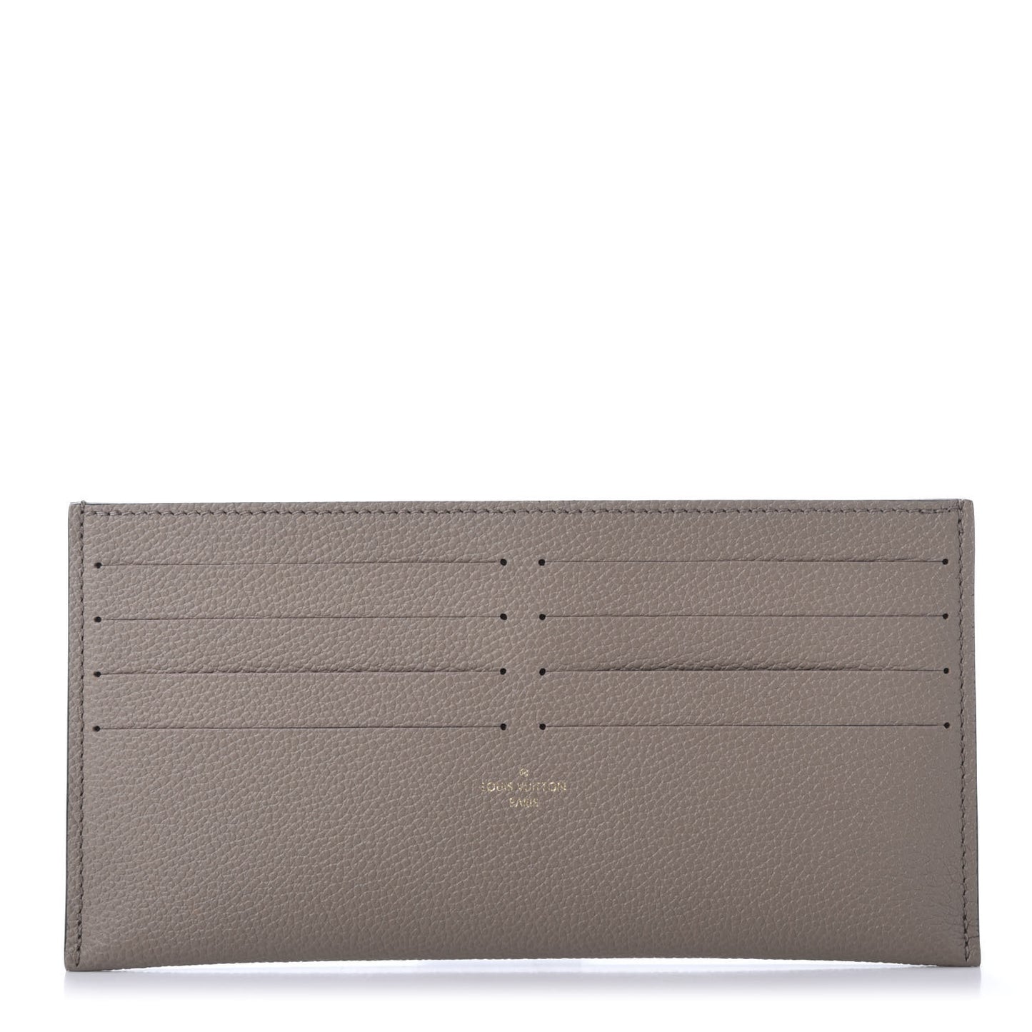 Calfskin Felicie Chain Wallet Card Holder Insert Tourterelle