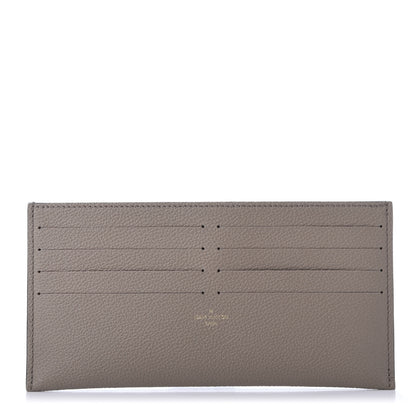 Louis Vuitton Calfskin Felicie Chain Wallet Card Holder Insert Tourterelle 1 of 9
