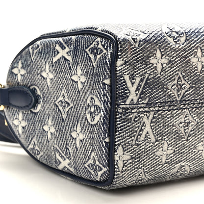 Louis Vuitton Monoglam Speedy Bandouliere 20 Blue 6 of 8