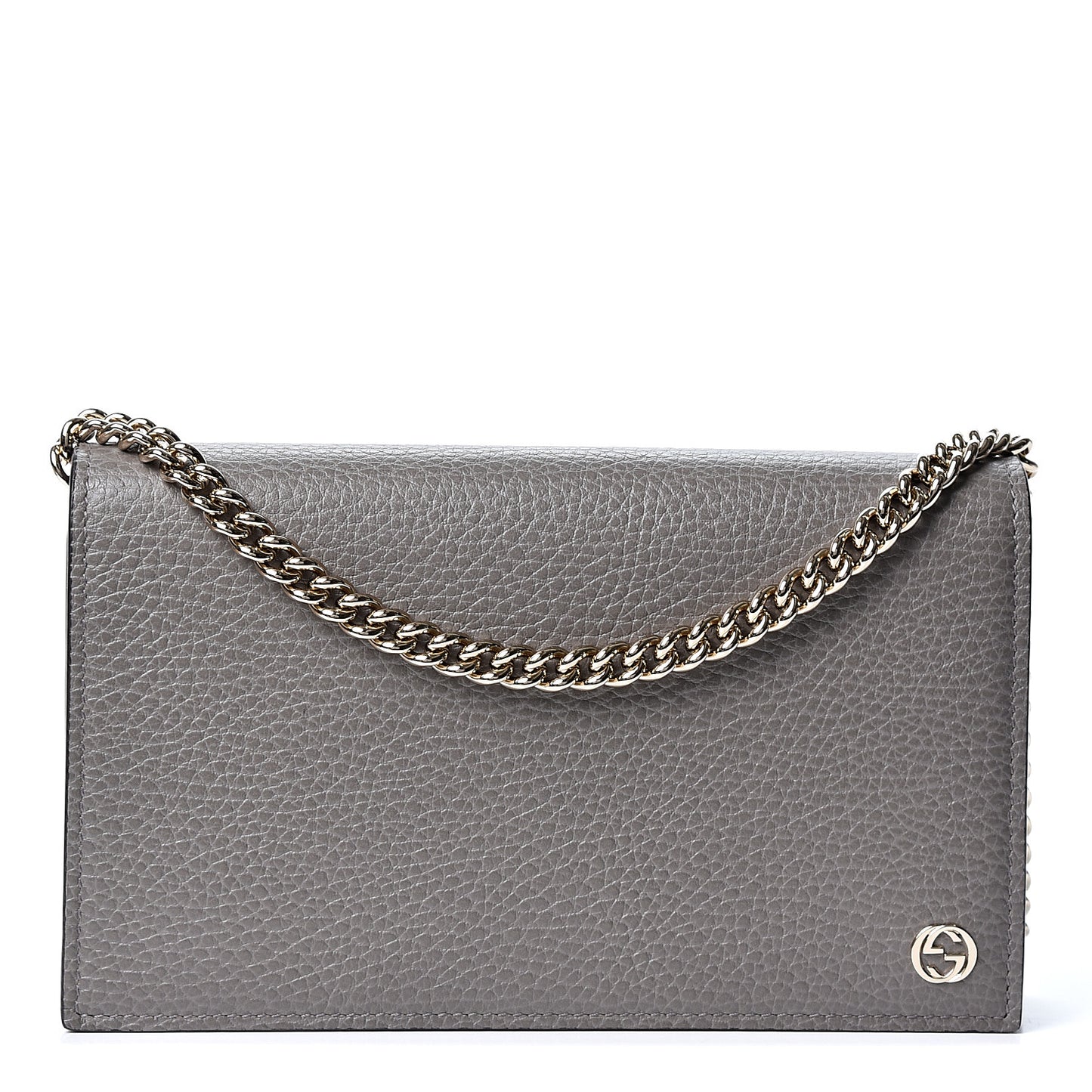 Dollar Calfskin Medium Betty Chain Wallet Loess