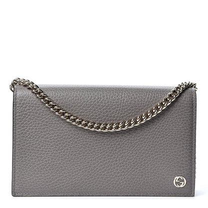 Gucci Dollar Calfskin Medium Betty Chain Wallet Loess 1 of 9