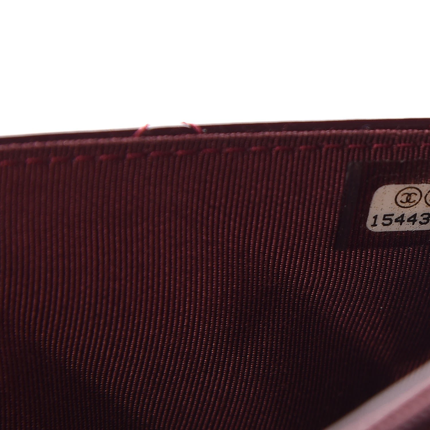 Chanel Patent Quilted Wallet On Chain WOC Burgundy 8 of 9