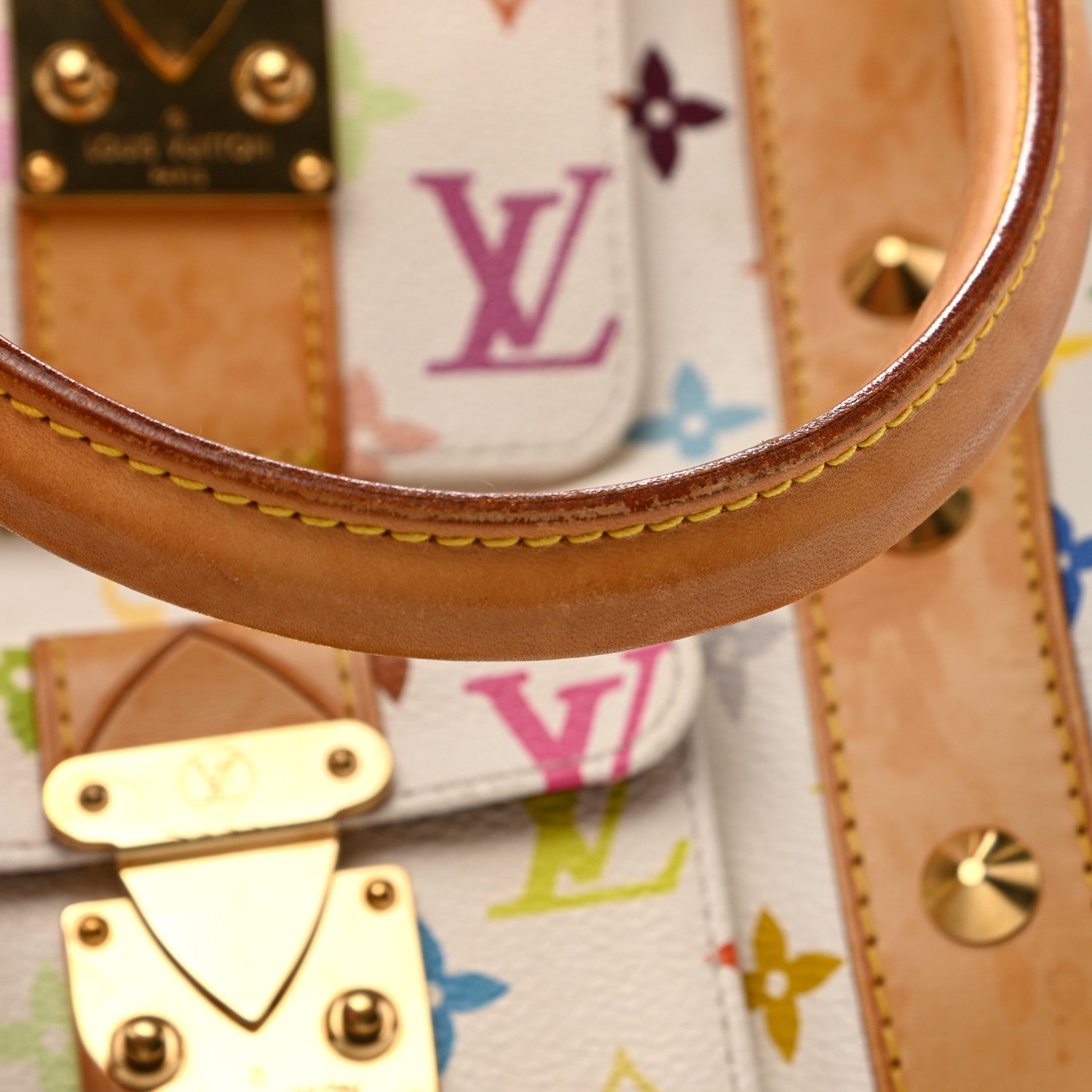 Louis Vuitton Monogram Multicolor Keepall 45 White 19 of 23