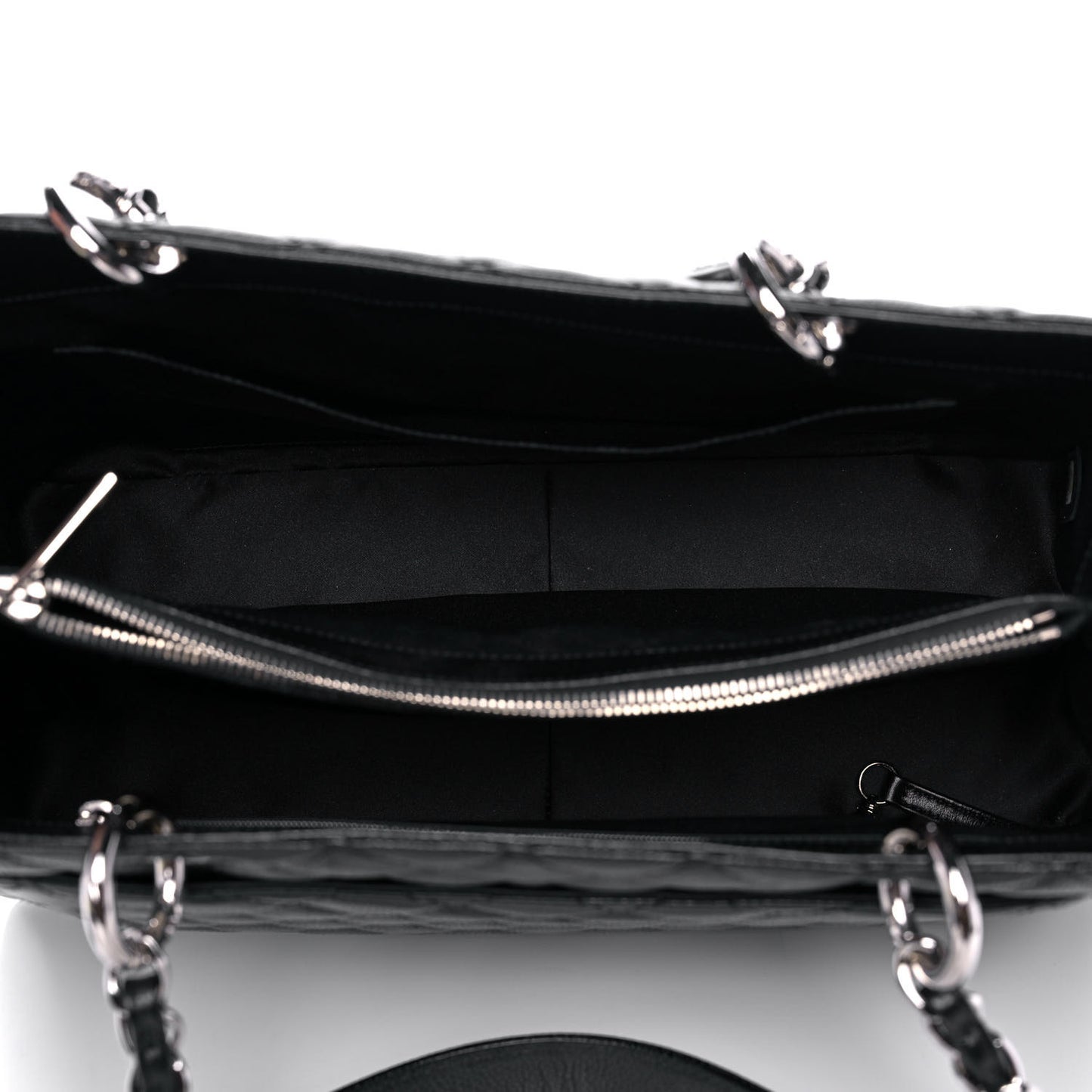 Caviar Quilted Grand Shopping Tote GST Black