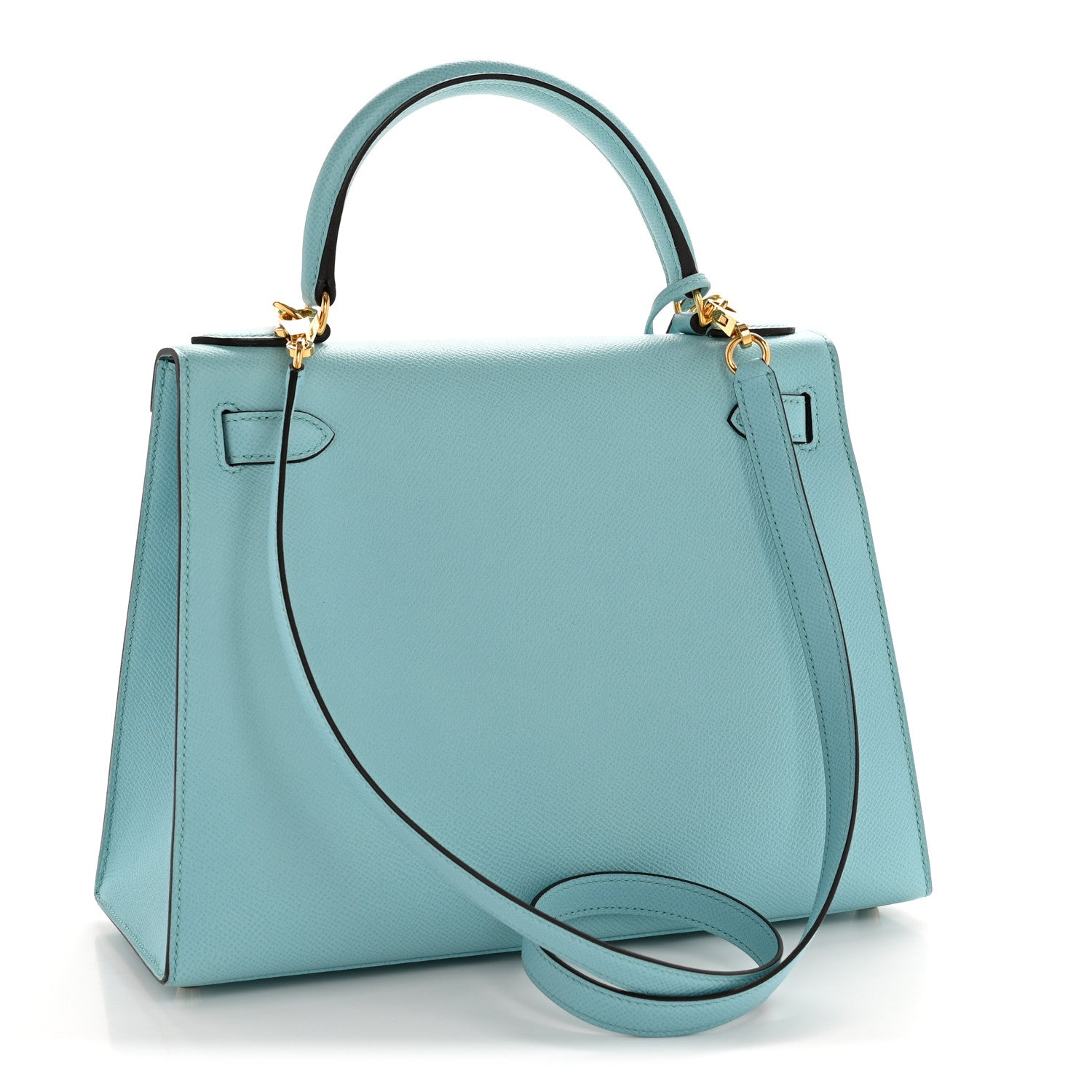 Hermes Epsom Kelly Sellier 28 Bleu Atoll 3 of 12