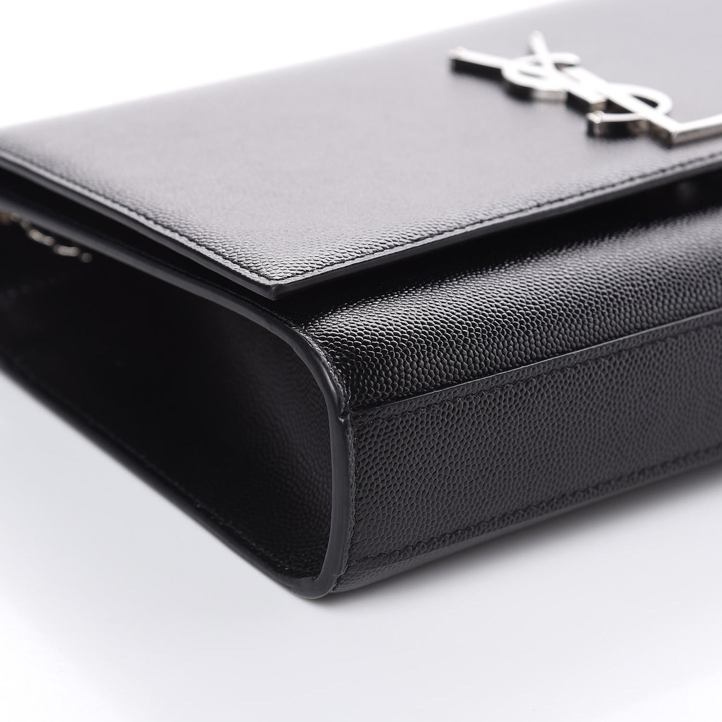 Grain De Poudre Medium Classic Monogram Kate Satchel Black