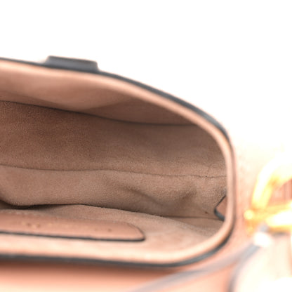 Christian Dior Goatskin Micro Saddle Bag Rose Des Vent 5 of 10