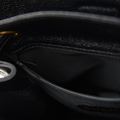 Chanel Caviar CC Backpack Black 7 of 10