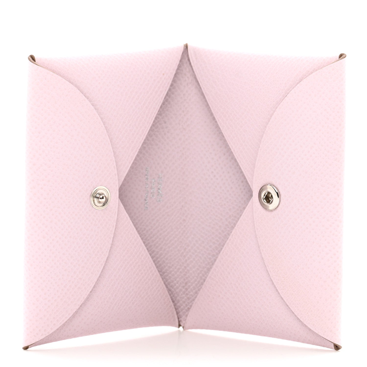 Hermes Epsom Calvi Card Case Mauve Pale 5 of 7