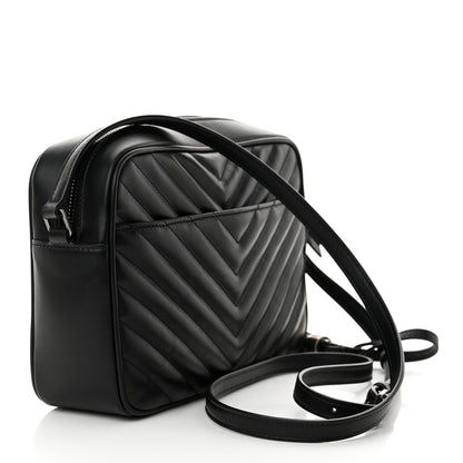 Saint Laurent Calfskin Matelasse Monogram Lou Camera Bag Black 3 of 10