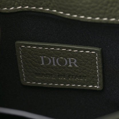 Christian Dior X KAWS Grained Calfskin Saddle Pouch Olive 5 of 5