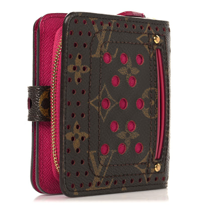 Louis Vuitton Monogram Perforated Compact Zipped Wallet Fuchsia 3 of 7