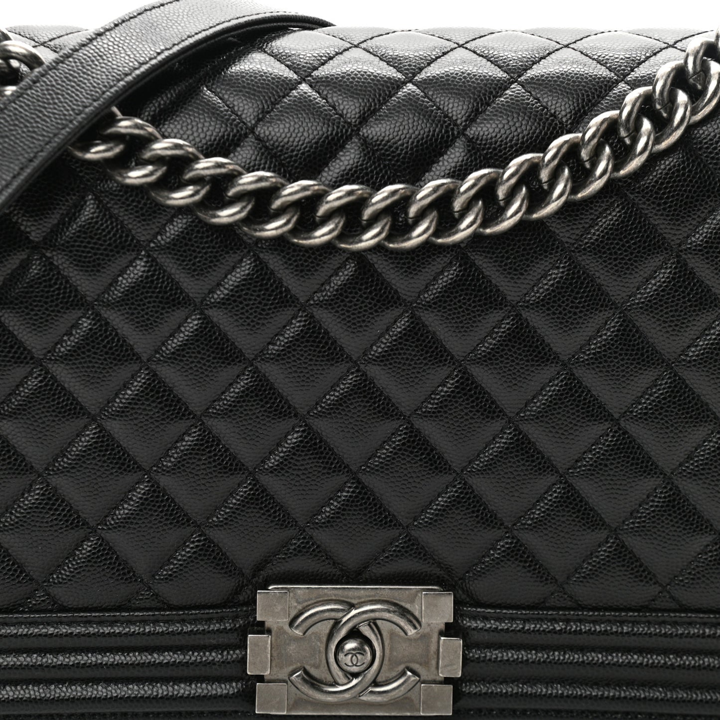 Caviar Quilted New Medium Boy Flap Black