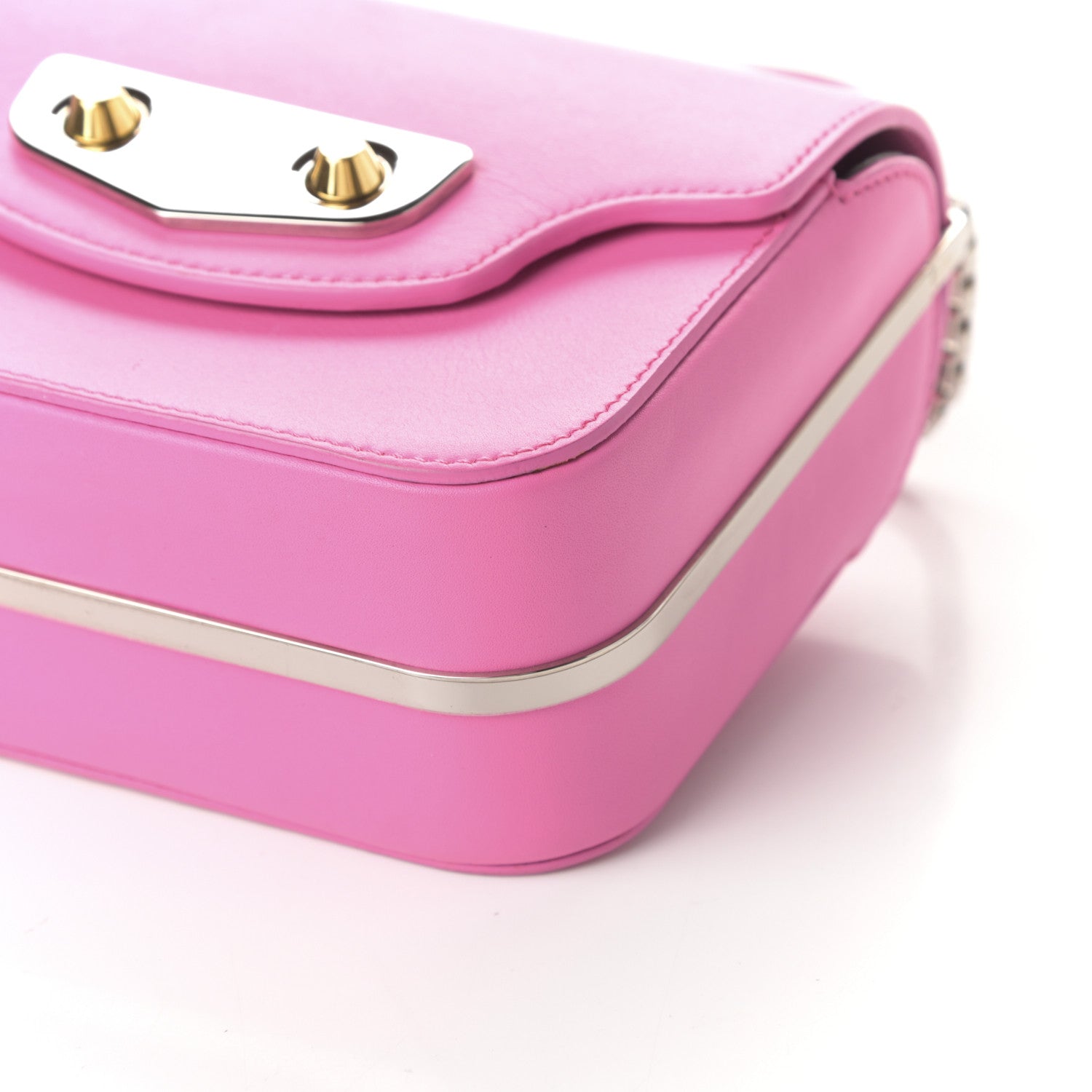 Balenciaga Smooth Calfskin Min Neo Classic Chain Box Rose Bubblegum 8 of 8