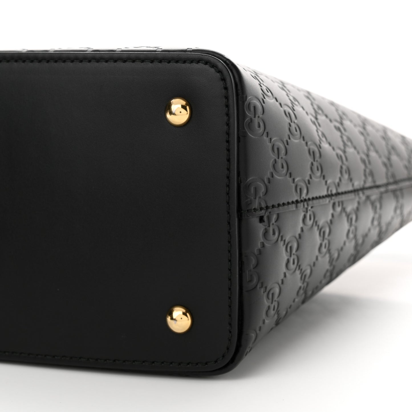 Guccissima Linea A Foldover Tote Black