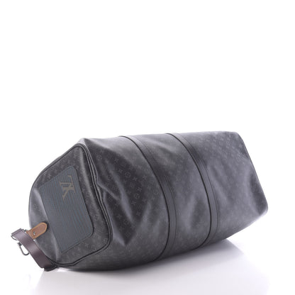 Louis Vuitton Monogram Eclipse Patchwork Keepall Bandouliere 50 3 of 9