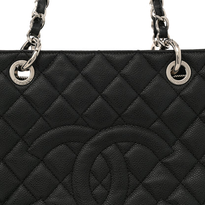 Chanel Caviar Quilted Grand Shopping Tote GST Black 8 of 12