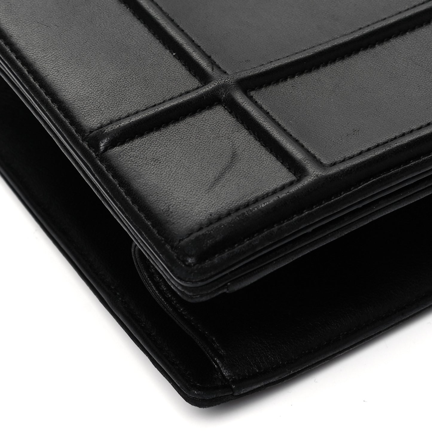 Lambskin Large Diorama Flap Bag Black