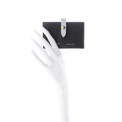 Celine Grained Shiny Calfskin Accordion Card Holder Black 2 of 7