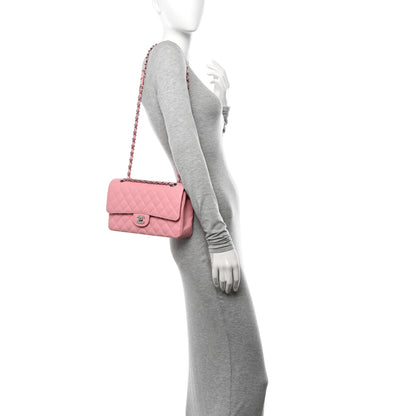 Chanel Caviar Quilted Medium Double Flap Light Pink 2 of 15