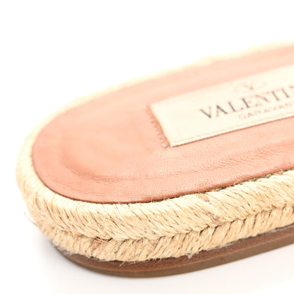 Valentino Garavani Suede Tropical Bow Espadrille Flat Slide Sandals 37.5 Black 13 of 15