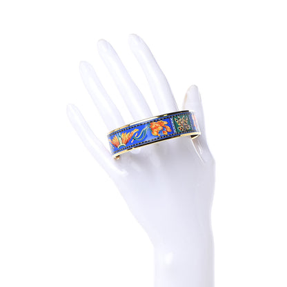Hermes Enamel Printed Brazil Wide Bracelet 65 2 of 5