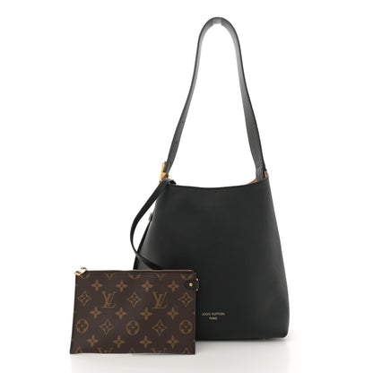 Louis Vuitton Grained Calfskin Low Key Hobo PM Black 3 of 11