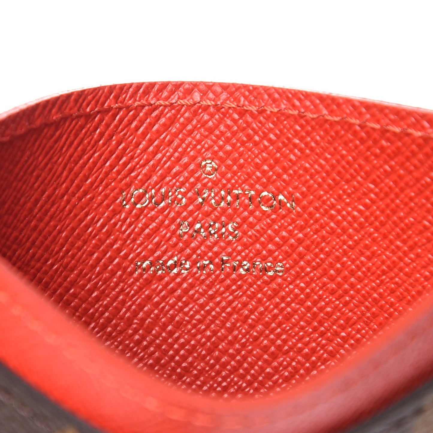 Monogram My LV Heritage Card Holder Rouge White