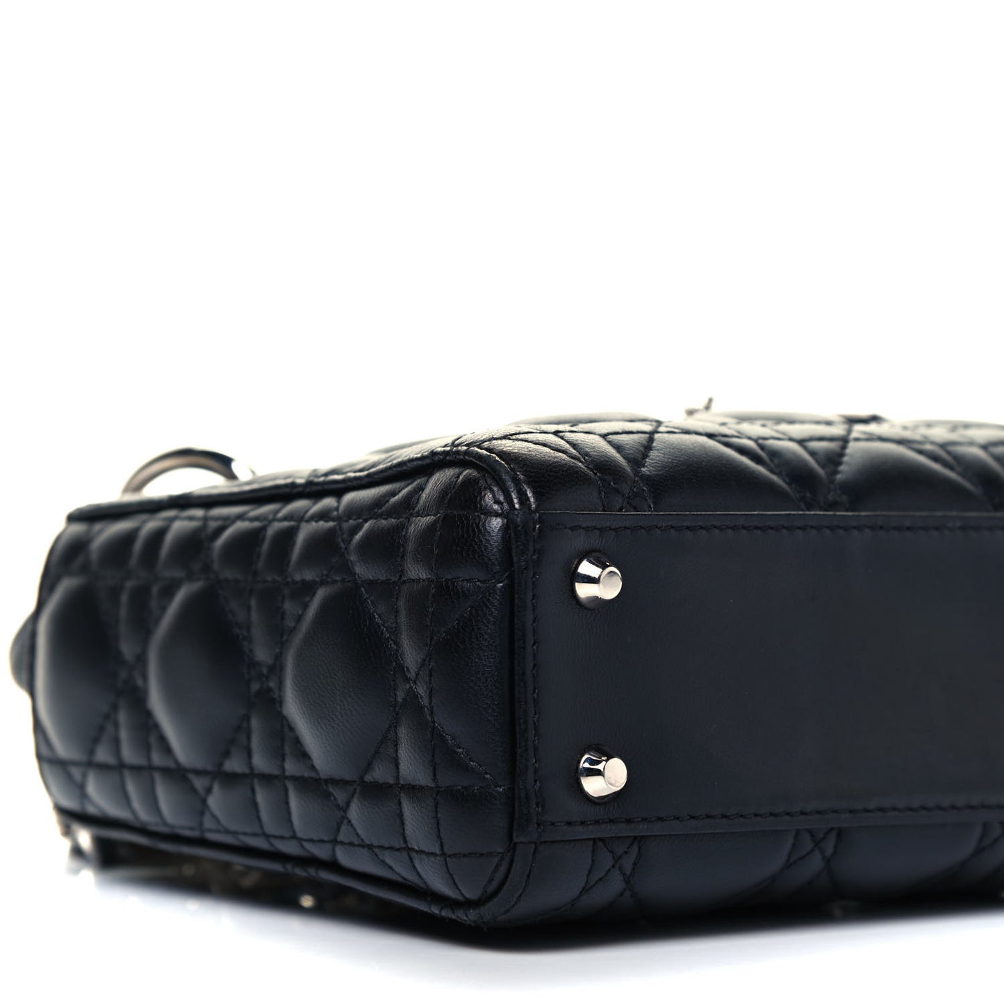 Lambskin Cannage Mini Lady Dior Black