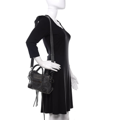 Balenciaga Agneau Classic Hardware Mini City Gris Tarmac 2 of 12