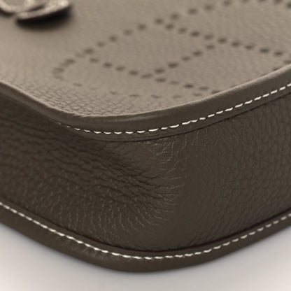 Hermes Taurillon Clemence Amazone Evelyne TPM Etoupe Bleu Indigo 9 of 11